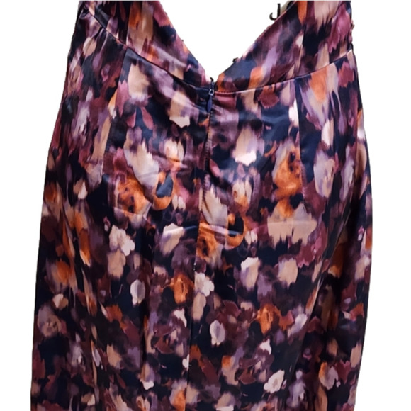 Jason Wu floral flattering ruched watercolor midi dress size small new!!! - Picture 6 of 8